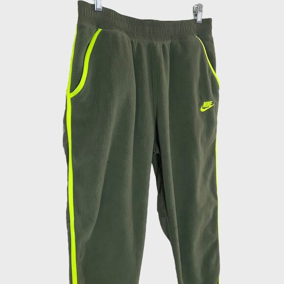 Nike Sportswear Winterized Polar Fleece Jogger Sweatpants Green Men's Medium M - Picture 5 of 11